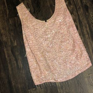 Vintage beaded tank top
